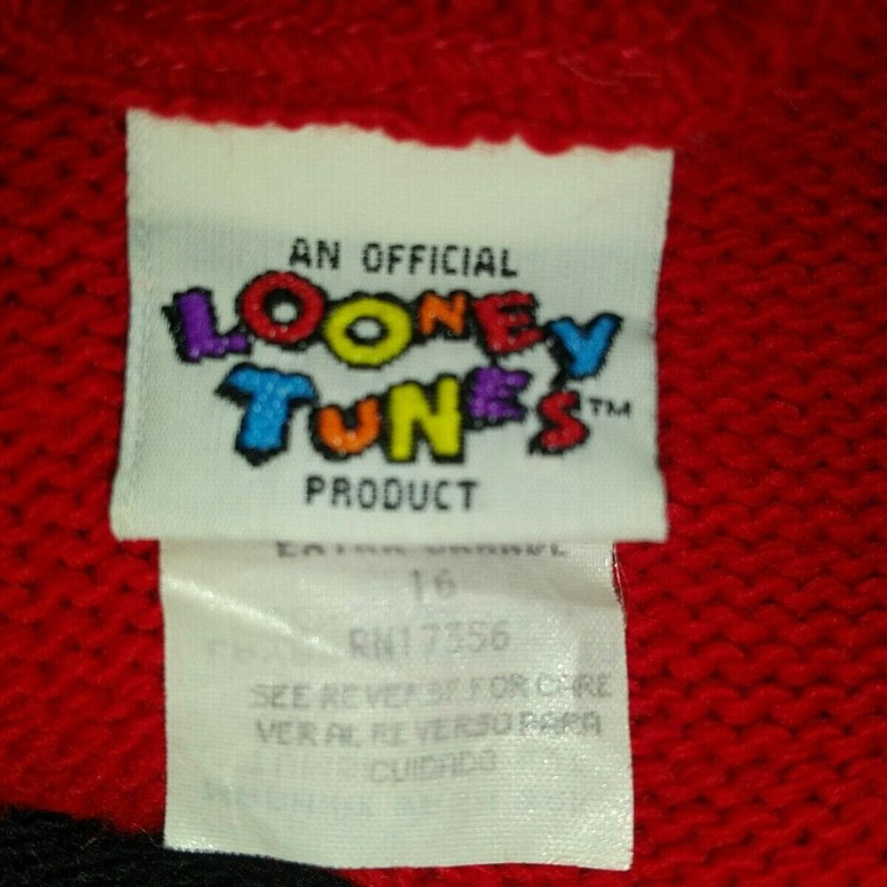 1996 Vintage Bugs Bunny Ugly Christmas Sweater Looney… Gem